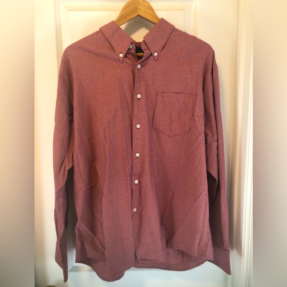Dockers Men’s Long Sleeve Button Down Dress Shirt Size XL EUC